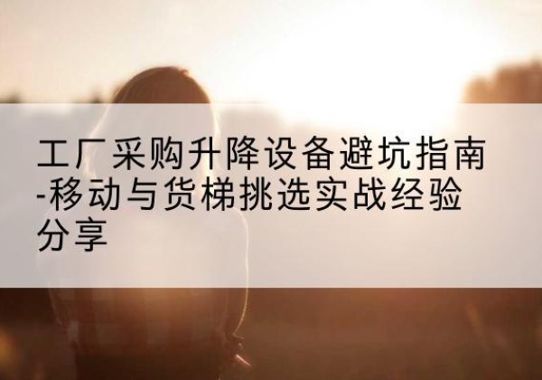 确山移动式升降机怎么选-工厂采购升降设备避坑指南-移动与货梯挑选实战经验分享